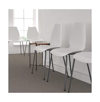 Multipurpose Home Office Stack Chair With Lumbar Support