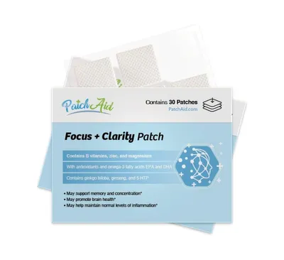 Focus and Clarity Vitamin Patch by PatchAid (30-Day Supply)
