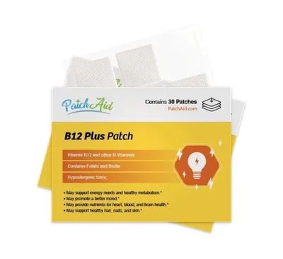 B12 Energy Plus Vitamin Patch by PatchAid (30-Day Supply)