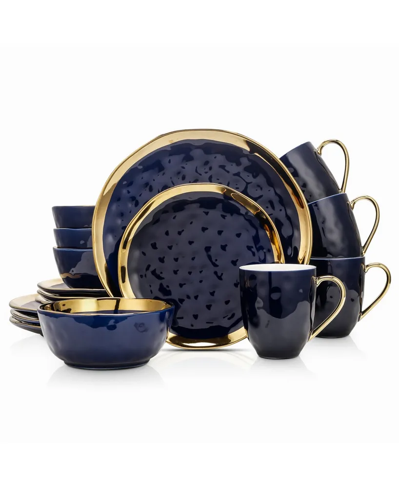 Stone Lain Florian 16 Pieces Dinnerware Set, Service For 4