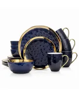 Stone Lain Florian 16 Pieces Dinnerware Set, Service For 4