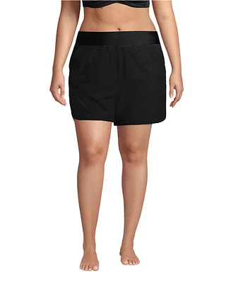 Lands' End Plus 5" Board Shorts with Panty