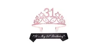 Meant2tobe 31st Birthday Sash and Tiara for Women