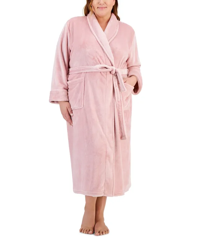 Charter Club Plus Plush Knit Shine Robe, Created for Macy's