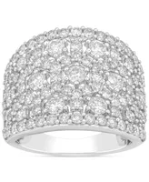 Diamond Wide Cluster Statement Ring (3 ct. t.w.) in 10k White Gold