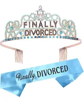 Meant2tobe Divorce Decorations Party Sash and Tiara for Women