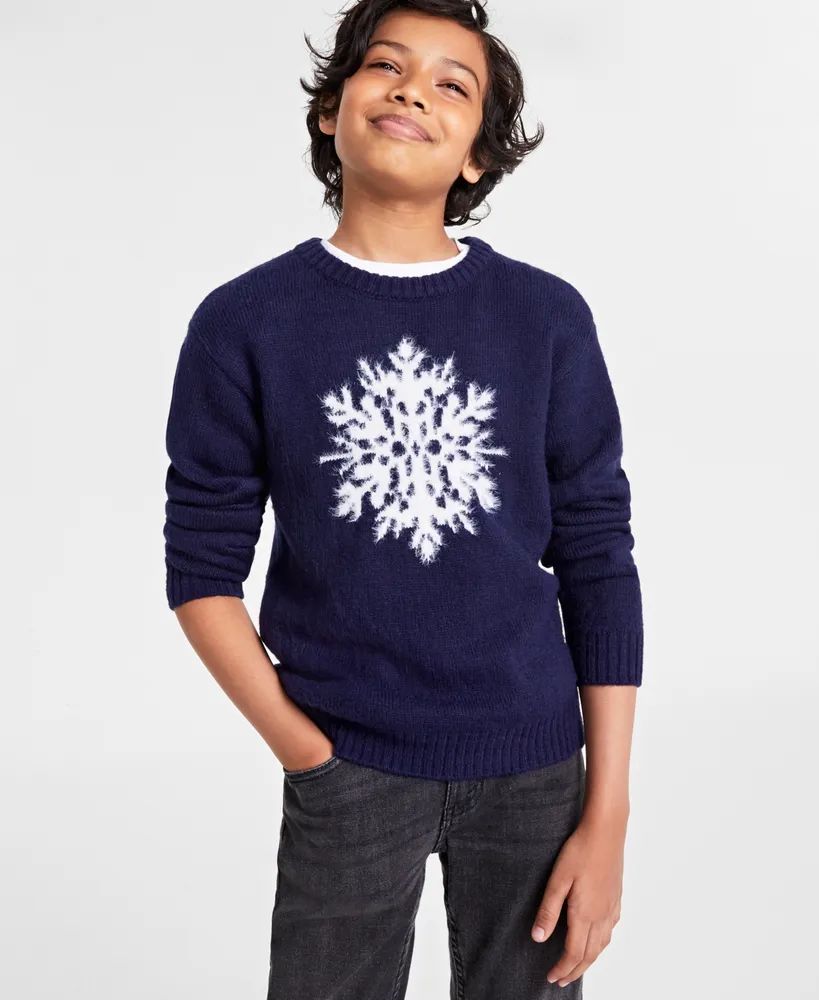 boys snowflake sweater