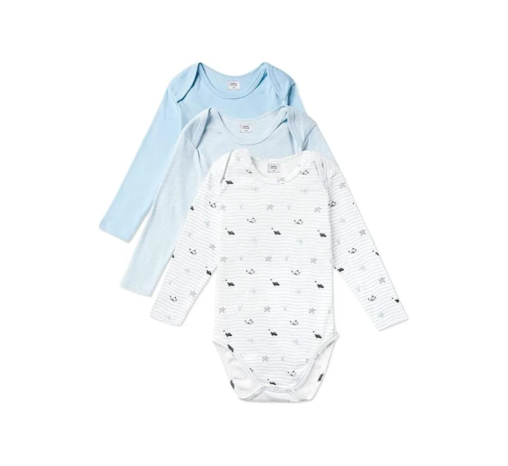 Stellou & Friends Baby Girls Cotton Long Sleeve Onesies