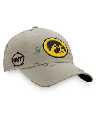 Men's Top of the World Khaki Iowa Hawkeyes Oht Military-Inspired Appreciation Storm Adjustable Hat