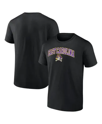 Men's Fanatics Black Ecu Pirates Campus T-shirt