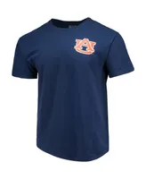 Men's Navy Auburn Tigers Baseball Flag Comfort Colors T-shirt