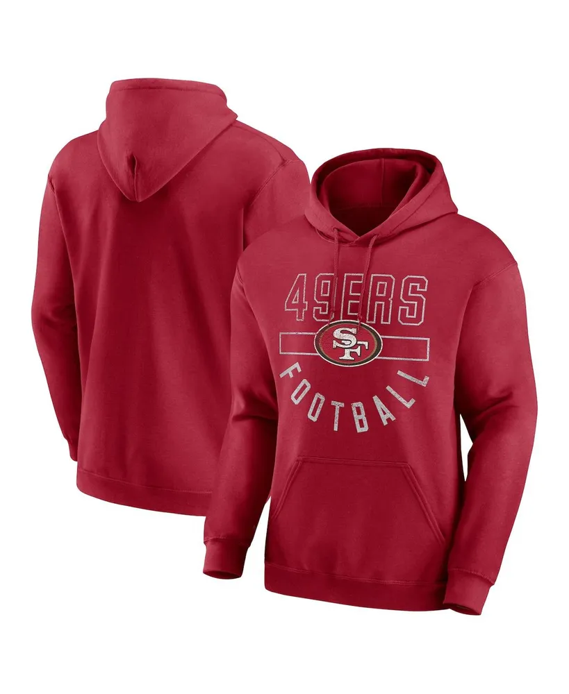 47 Men's San Francisco 49ers Outrush Red Pullover Hoodie