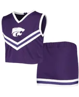 Big Girls Purple Kansas State Wildcats Two-Piece Cheer Set