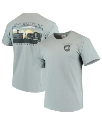 Men's Gray Army Black Knights Team Comfort Colors Campus Scenery T-shirt
