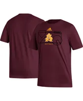 Men's adidas Maroon Arizona State Sun Devils Locker Lines Softball Fresh T-shirt