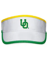 Men's Top of the World White Oregon Ducks Daybreak Adjustable Visor