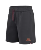 Men's Fanatics Heather Charcoal Minnesota Golden Gophers Primary Logo Shorts