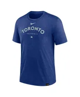 Men's Nike Heather Royal Toronto Blue Jays Authentic Collection Early Work Tri-Blend Performance T-shirt