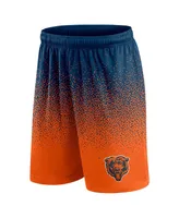 Men's Fanatics Navy, Orange Chicago Bears Ombre Shorts