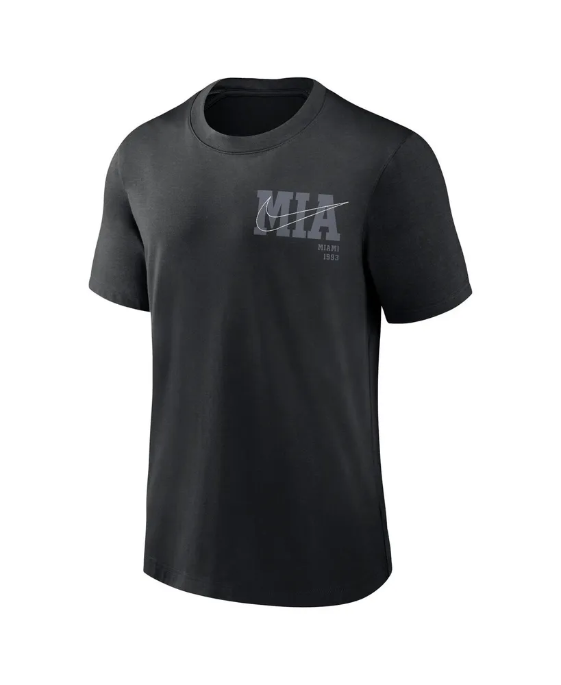 Men's Nike Black Miami Marlins Statement Game Over T-shirt