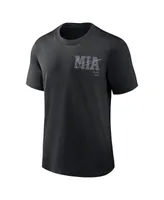 Men's Nike Black Miami Marlins Statement Game Over T-shirt