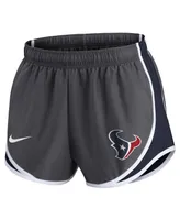 Women's Nike Charcoal Houston Texans Logo Performance Tempo Shorts