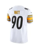 Men's Nike T.j. Watt White Pittsburgh Steelers Vapor F.u.s.e. Limited Jersey