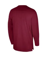 Men's Nike Cardinal Stanford Cardinal 2023 Sideline Coaches Long Sleeve Performance Top