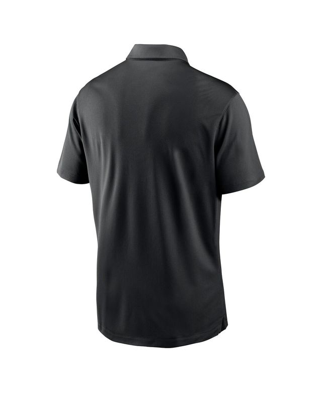 Men's Nike Black Colorado Rockies Diamond Icon Franchise Performance Polo