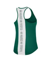 Women's Colosseum Green Michigan State Spartans 10 Days Racerback Scoop Neck Tank Top