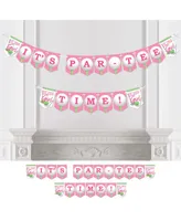 Golf Girl Pink Birthday Party or Baby Shower Bunting Banner - It's Par-Tee Time