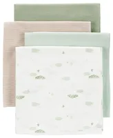 Carter's Baby Boys or Baby Girls Receiving Blankets, Pack of 4