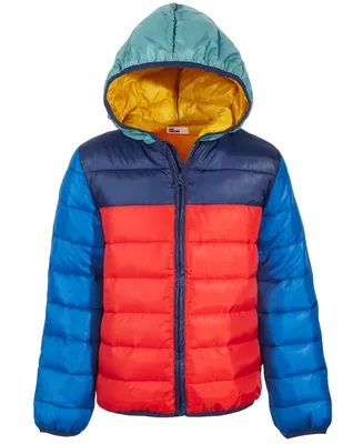 Epic Threads Big Boys Colorblocked Packable Puffer Coat, Created for Macy's
