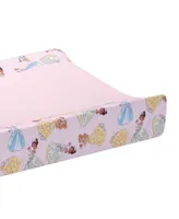 Lambs & Ivy Disney Princesses Changing Pad Cover - Cinderella, Belle & Tiana