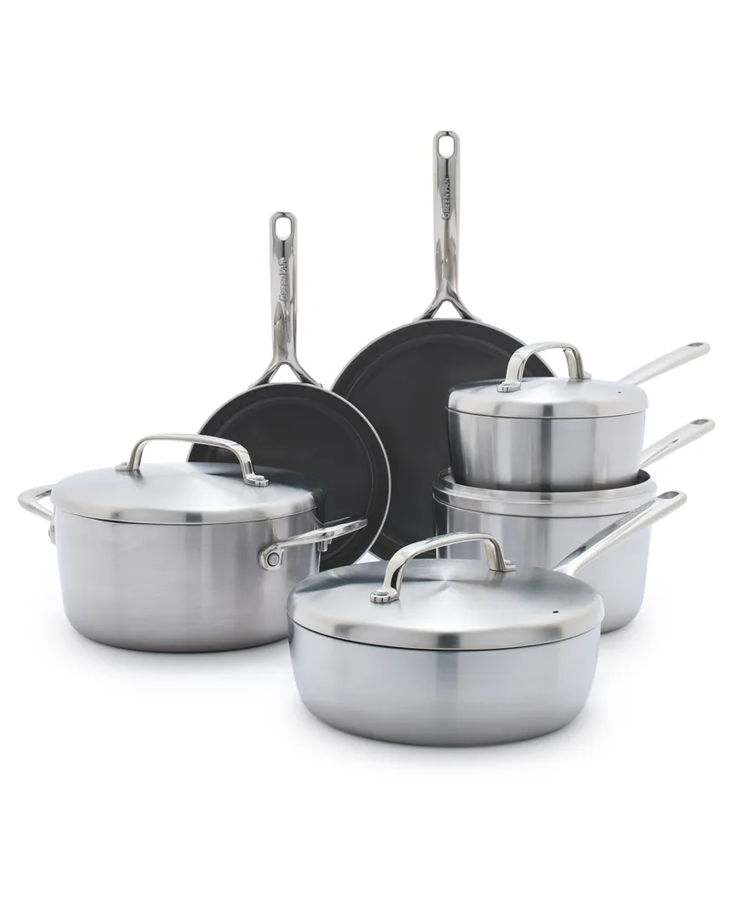 GreenPan Padova Healthy Ceramic Nonstick Cookware Set, 10 Piece - Macy's