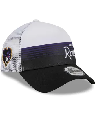 Men's New Era Black Baltimore Ravens Horizon 9FORTY Snapback Hat