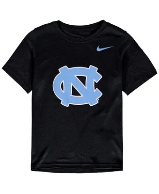 Big Boys Nike Black North Carolina Tar Heels Cotton Logo T-shirt