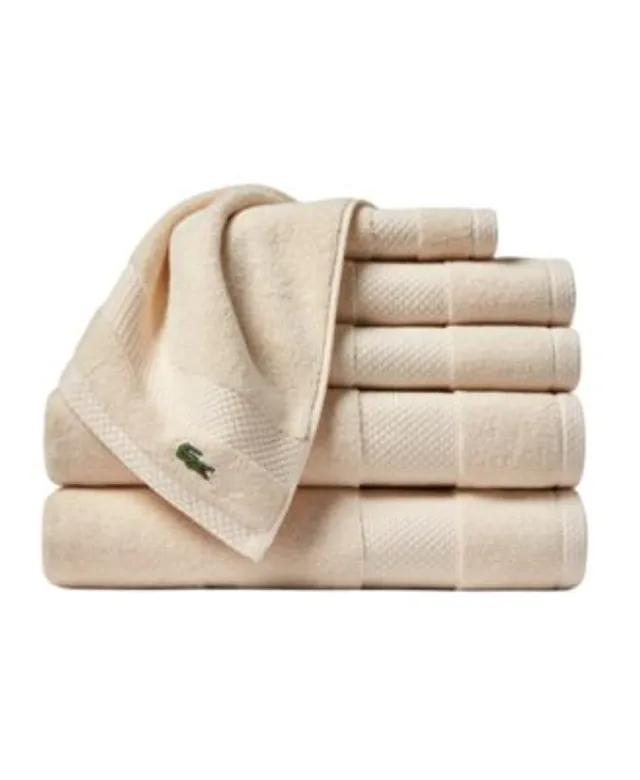 Lacoste Home Heritage Anti-Microbial Supima Cotton Bath Towel, 30