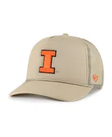 Men's '47 Brand Khaki Illinois Fighting Illini Foam Front Mesh Trucker Snapback Hat