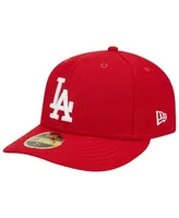 Men's New Era Scarlet Los Angeles Dodgers Low Profile 59FIFTY Fitted Hat