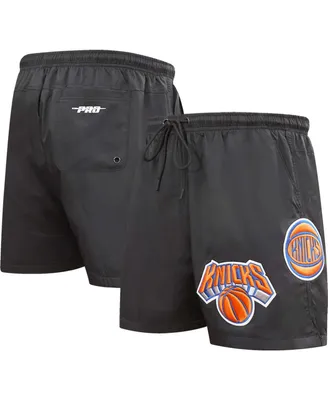 Men's Pro Standard Black New York Knicks Classics Woven Shorts