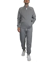 Blue Ice Men's Moisture Wicking Performance Active Track Jacket and Joggers