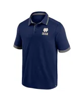 Men's Fanatics Navy Notre Dame Fighting Irish Color Block Polo Shirt