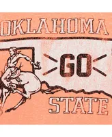 Men's Original Retro Brand Heather Orange Oklahoma State Cowboys Vintage-Like Tri-Blend T-shirt