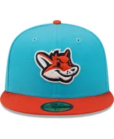 Men's New Era Aqua and Orange Zorros De Somerset Copa La Diversion 59FIFTY Fitted Hat