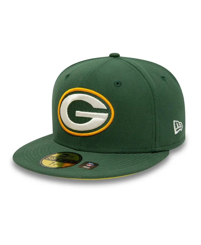 Men's New Era Green/Gold Green Bay Packers Super Bowl XXXI Letterman  59FIFTY Fitted Hat