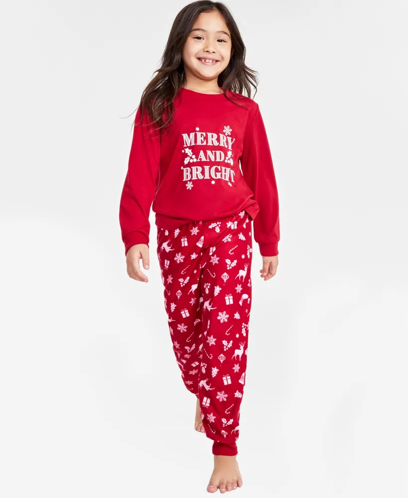 Family Pajamas Matching Family Pajamas Toddler, Little & Big Kids Mix It  Merry & Bright Pajamas Set, Created for Macy's