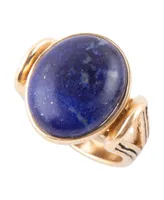 Barse Nova Genuine Blue Lapis Oval Ring