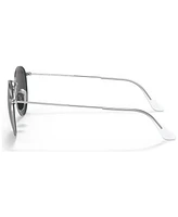 Ray-Ban Unisex Polarized Sunglasses, Round Titanium