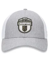 Men's Fanatics Gray, White Vegas Golden Knights 2023 Nhl Western Conference Champs Locker Room Adjustable Hat